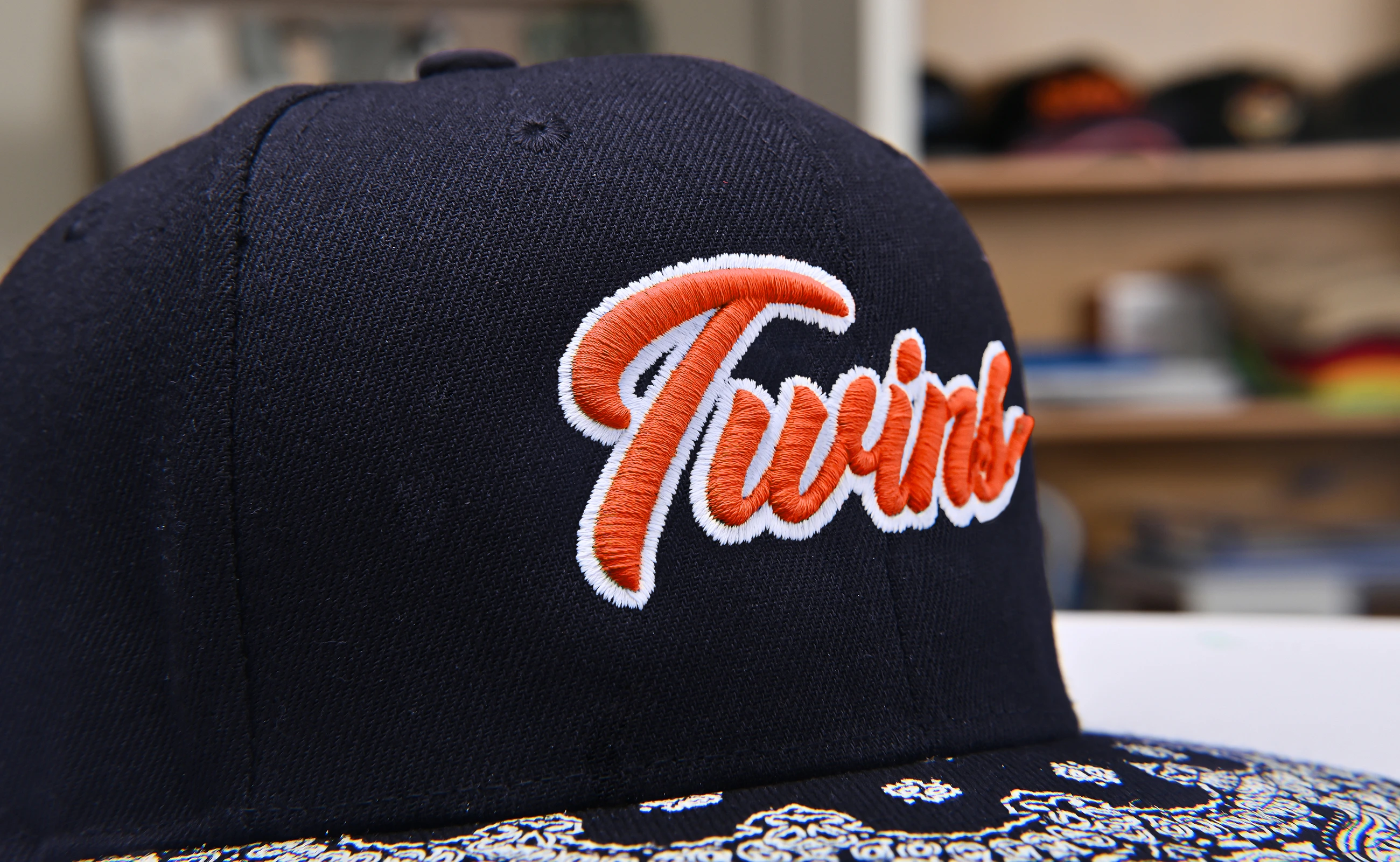 High-quality 3mm foam hat embroidery achieved with BAi embroidery machine. 3mm foam hat embroidery on a BAi embroidery machine.