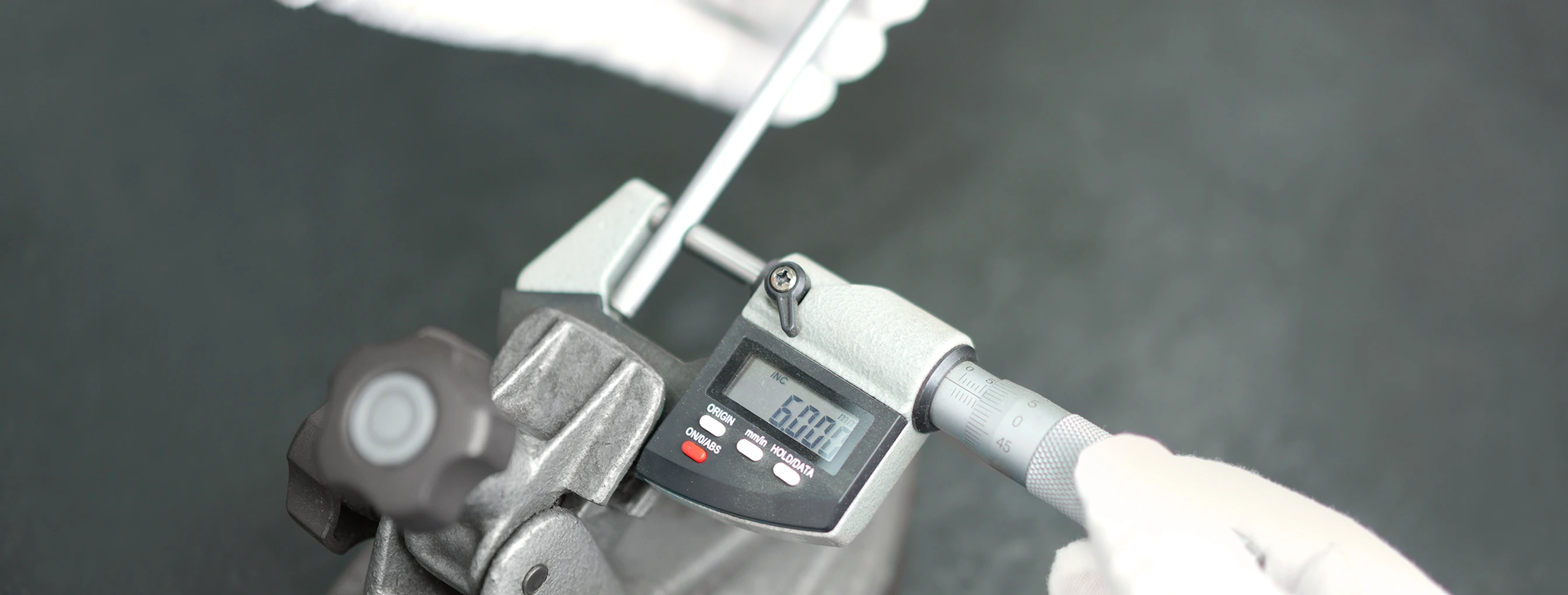 Component quality inspection for EOC05 embroidery machine.