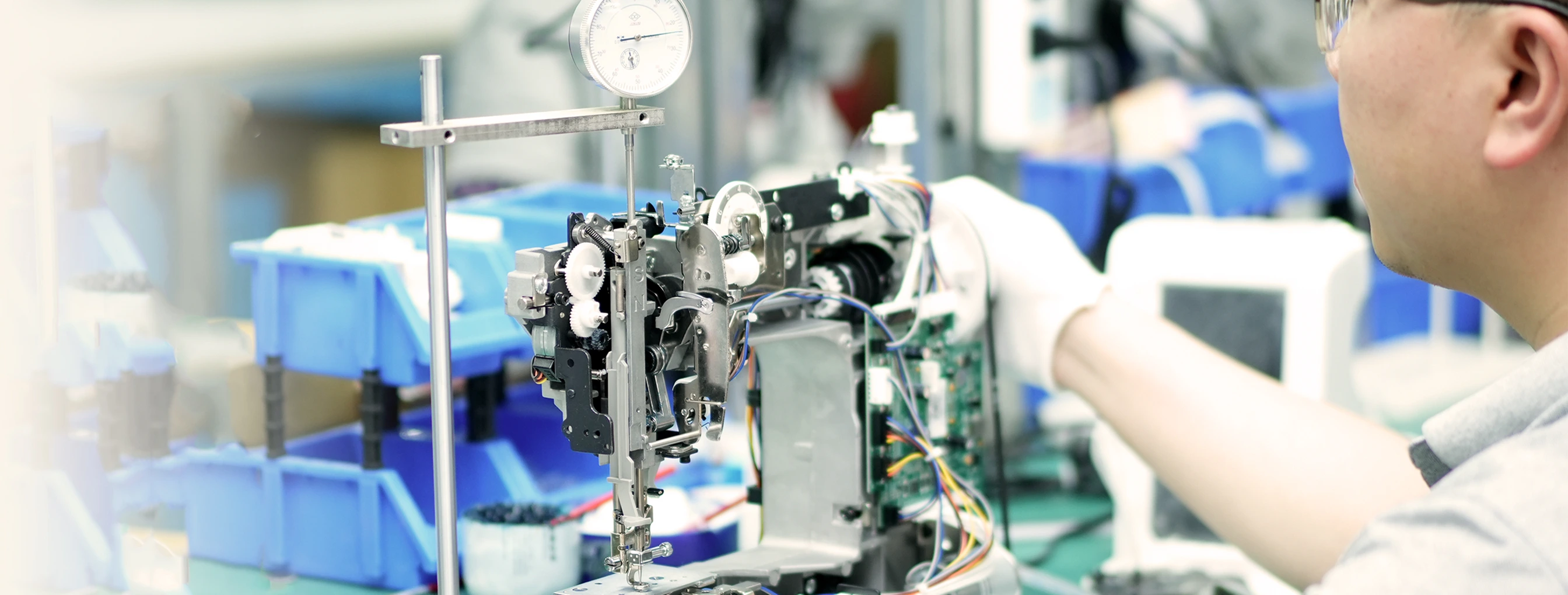 Debugging small cell modules inside EOC05 embroidery machine.