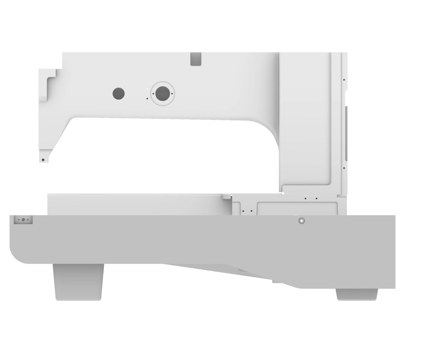 THE MIRROR Mold - Side View Side view of the mold, demonstrating its sleek profile and durability.
