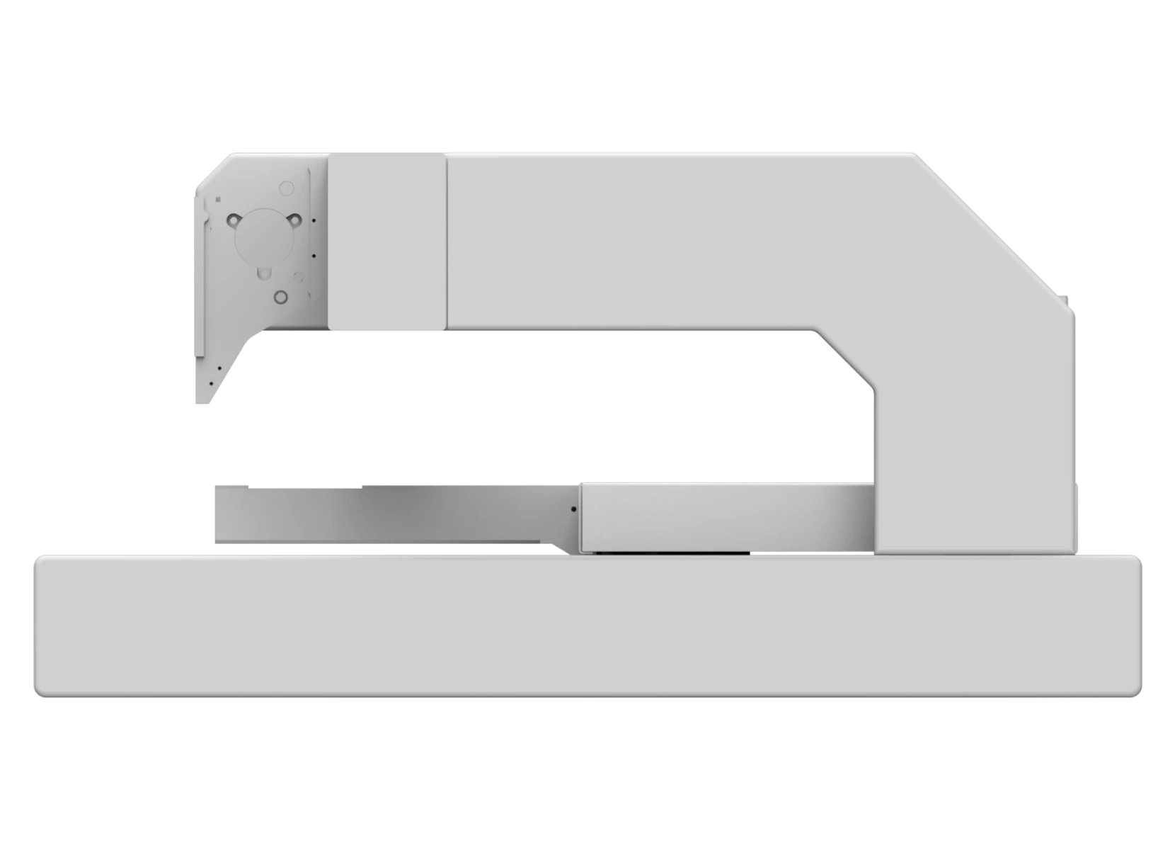 Side view of the mold, demonstrating its sleek profile and durability.